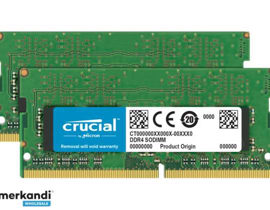 Svarbiausias DDR4 32 GB: 2 x 16 GB SO DIMM 260 PIN PIN CT2K16G4S266M