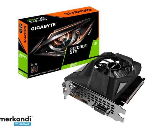 Gigabaitu GeForce GTX 1650 D6 OC 4G grafikas kartes GV-N1656OC-4GD REV2.0