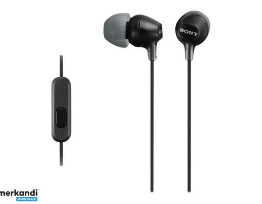 Ακουστικά Sony MDR-EX15APB EX Series με μικρόφωνο Black MDREX15APB.CE7