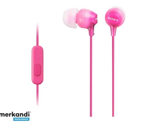 Sony MDR-EX15APPI fülhallgató mikrofonnal Pink Pink MDREX15APPI.CE7