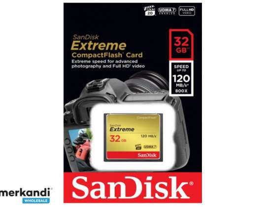 Tarjeta SanDisk CompactFlash Extreme 32GB SDCFXSB-032G-G46