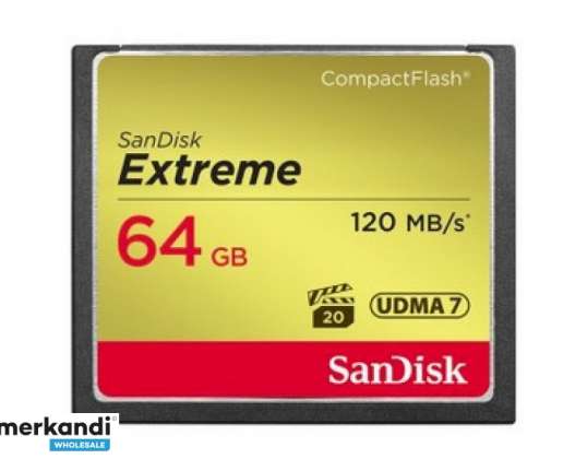 Tarjeta SanDisk CompactFlash Extreme 64GB SDCFXSB-064G-G46
