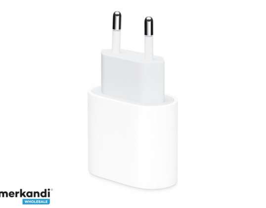 Apple USB-C-strømforsyning 20 W hvid DE MHJE3ZM/A