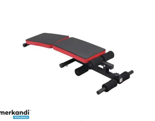 Foldable training bench TD003B-5 (black / red)