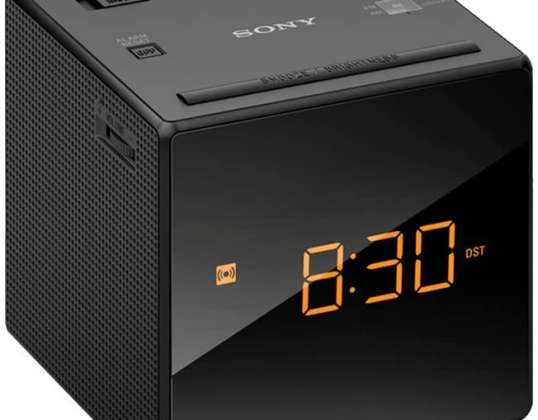Sony-kelloradio (LED-näyttö, hälytys)musta - ICFC1B. CED
