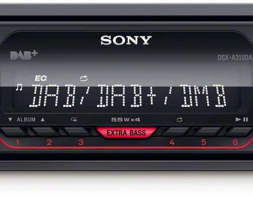 Sonyn radiomediavastaanotin USB:llä - DSXA310DAB. EUR