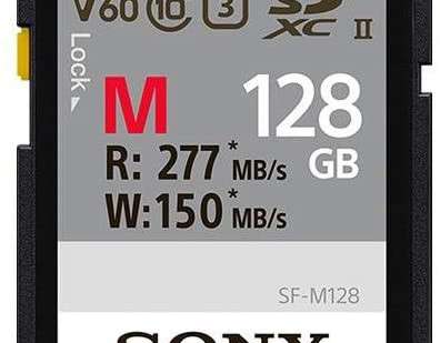 Sony SDXC M series 128GB UHS II Class 10 U3 V60   SFG1M
