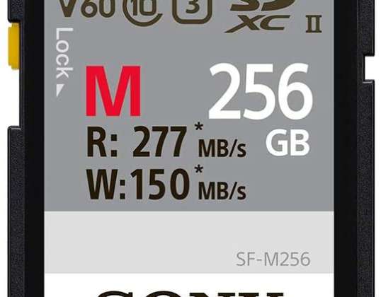 Sony SDXC M seria 256GB UHS-II Clasa 10 U3 V60 - SFG2M