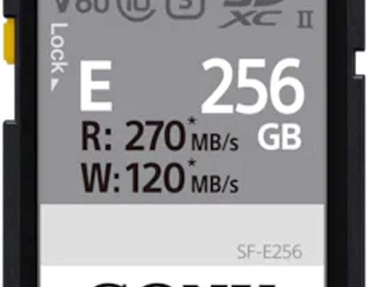 Sony SDXC E-serien 256 GB UHS-II klass 10 U3 V60 - SFE256