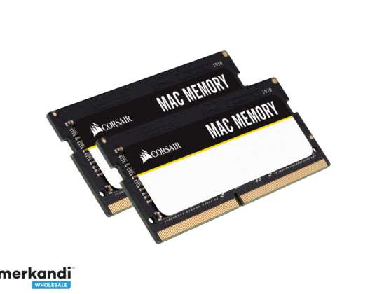 CORSAIR Mac mälu DDR4 32GB: 2 x 16GB SO DIMM 260-PIN CMSA32GX4M2A2666C18