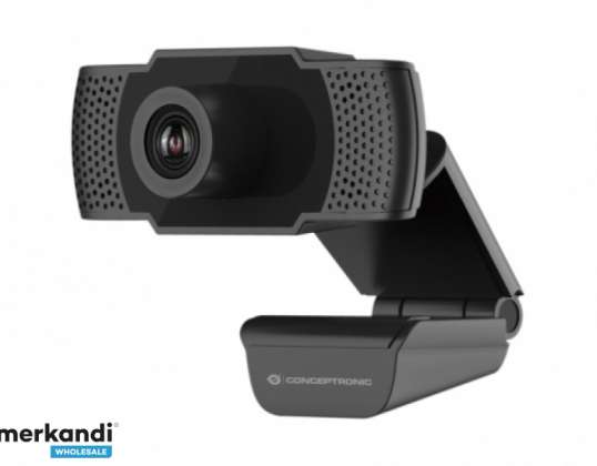 Conceptronic AMDIS 1080P Full HD Webcam &amp; Microphone AMDIS01B