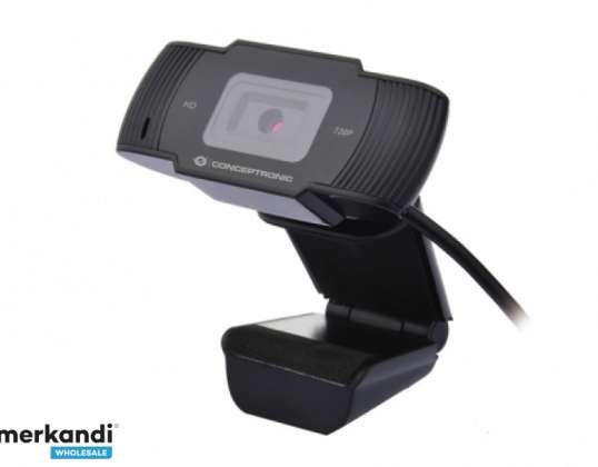 CONCEPTRONIC webbkamera AMDIS 720P HD webbkamera + mikrofon AMDIS03B