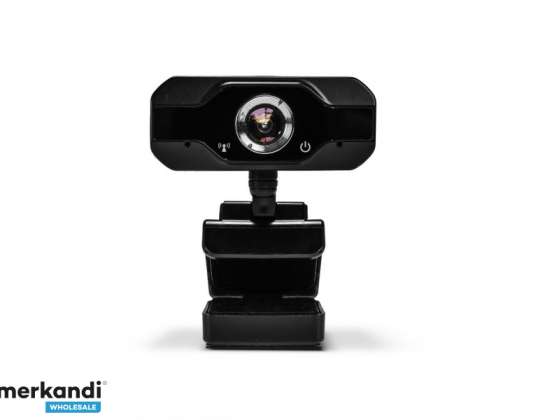 Webcam Lindy FHD 1080p com microfone Ângulo de visão 110 graus 360 graus 43300