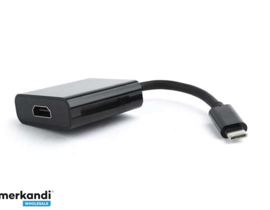 CableXpert USB-C kuni HDMI adapter Must A-CM-HDMIF-01