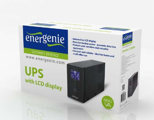 Energenie UPS com LCD 650 VA EG-UPS-031