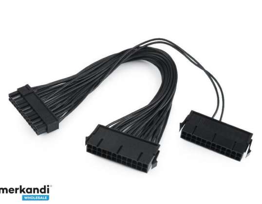 CableXpert Cable de extensión de PC interno dual de 24 pines 0.3m CC-PSU24-01