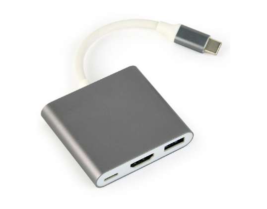 КабельXpert USB Type-C Мультиадаптер A-CM-HDMIF-02-SG