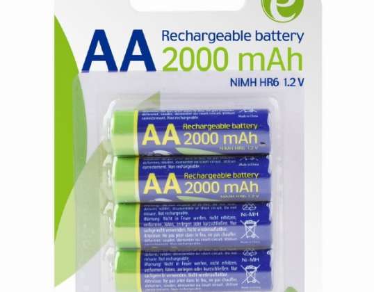 EnerGenie akumulators AA tūlītējs 2000mAh 4 iepakojums EG-BA-AA20R4-01