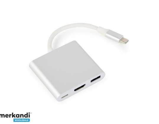 CableXpert USB Type-C többszörös adapter - A-CM-HDMIF-02-SV