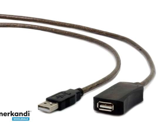 CableXpert Aktives USB Verlängerungskabel 10 Meter schwarz UAE 01 10M