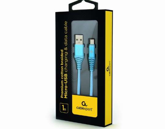 CableXpert Micro-USB charging and data cable,1 m CC-USB2B-AMmBM