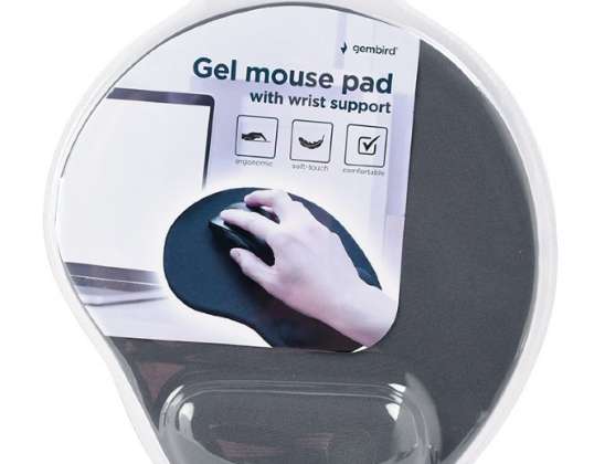 Gembird mouse pad with gel wrist socket MP-GEL-GR