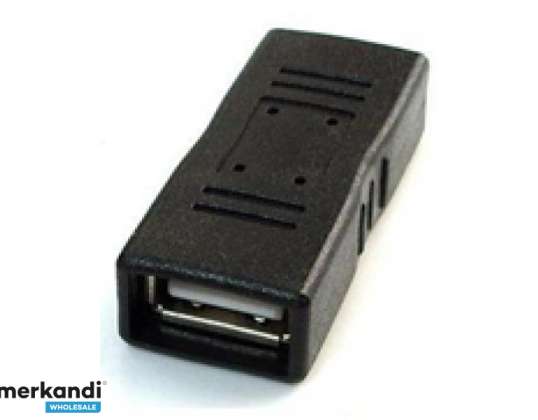 Coupleur CableXpert USB 2.0 noir A-USB2-AMFF