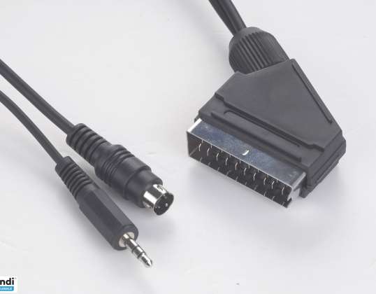 CableXpert SCART csatlakozó S-Video+audio 15 méteres kábelhez CCV-4444-15M