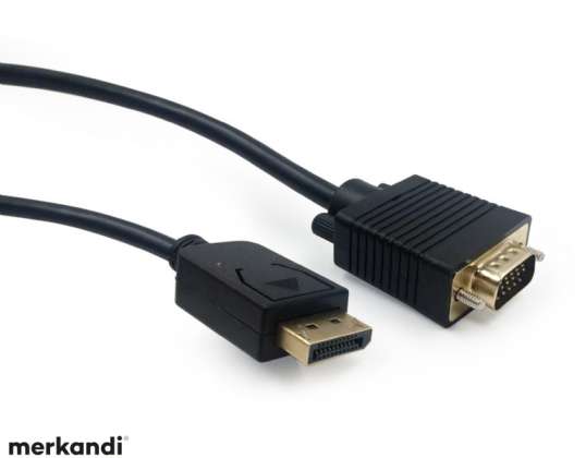 CableXpert DisplayPort VGA Adapter Kabel 1 8m schwarz CCP DPM VGAM 6