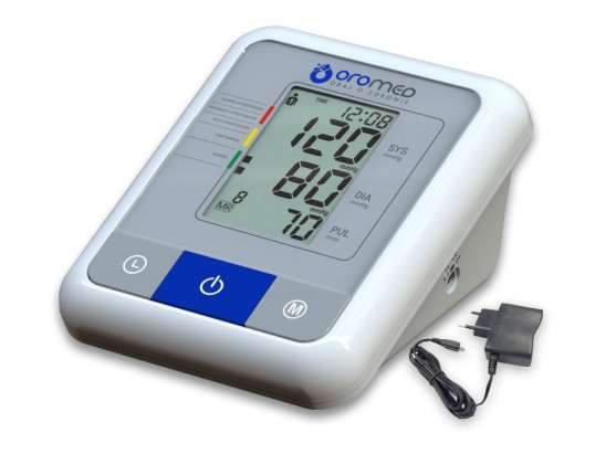 Oromed Electronic Upper Arm Blood Pressure Monitor ORO-N1 Basic+Power Supply