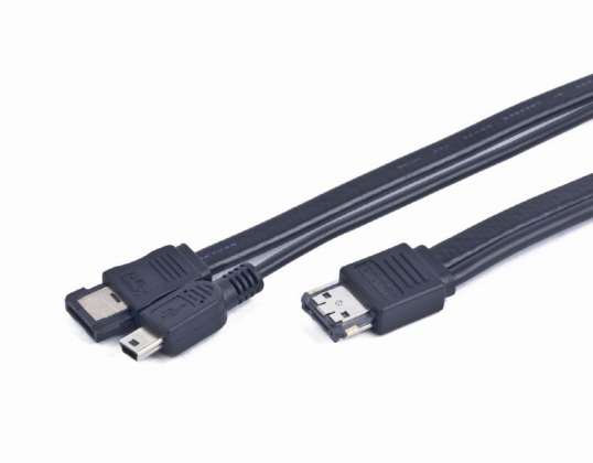 CableXpert eSATAp na eSATA Mini USB Y-kábel CC-ESATAP-ESATA-USB5P-1M