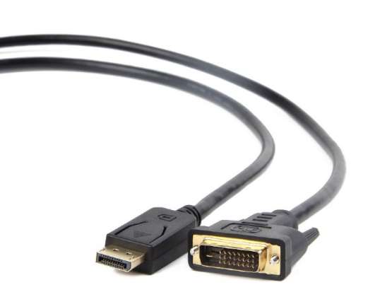 Adaptador CableXpert DisplayPort a DVI CC-DPM-DVIM-3M