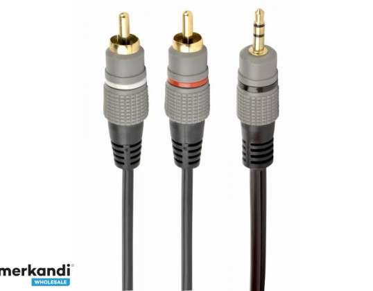 CableXpert 3,5 mm stereostik til 2 RCA-stik 10m kabel CCA-352-10M