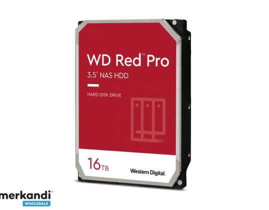WD Red Pro - 3,5 inch - 16000 GB - 7200 RPM WD161KFGX