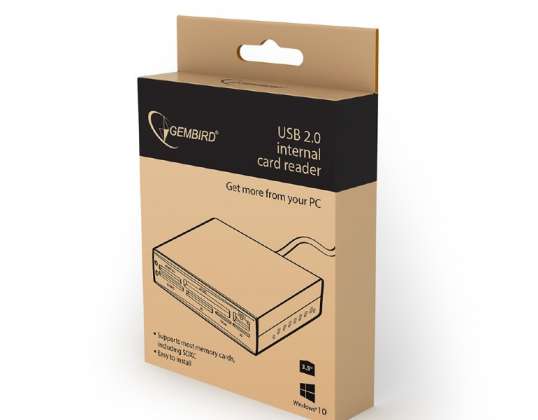 Gembird Intern USB-kortläsare/skrivare svart FDI2-ALLIN1-02-B