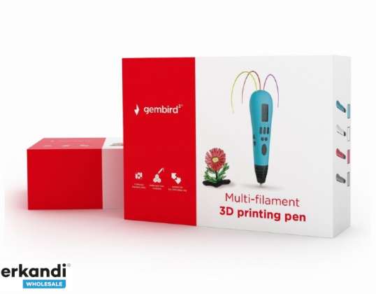 Gembird3 3D spausdinimo rašiklis, skirtas ABS / PLA gijų LED ekranui 3DP-PEND3C-01