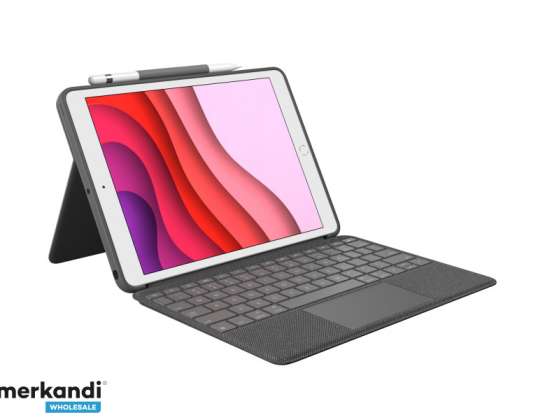 iPad 7. nesil için Logitech Combo Touch grafit - 920-009624