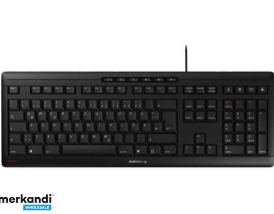 Вишневая клавиатура - USB - Механический переключатель - QWERTZ - Черный JK-8500DE-2