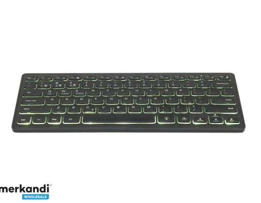 Беспроводная тонкая клавиатура Gembird с Bluetooth KB-BTRGB-01-DE