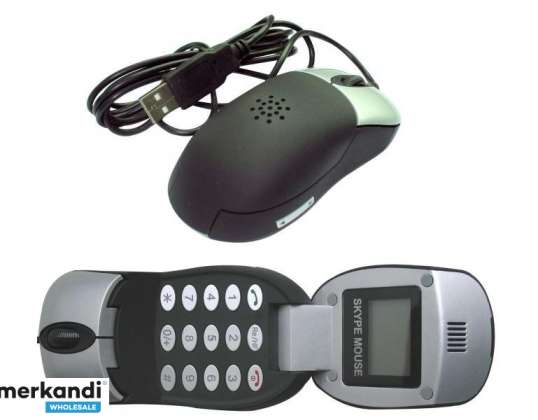 Gembird optiline hiir VoIP-telefonifunktsiooni ja LCD-ekraaniga SKY-M1
