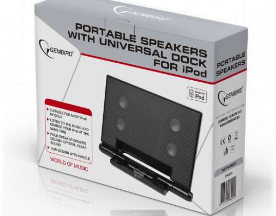 Gembird luidspreker met universeel dock voor iPod, iPhone 3/4/5/6 SPK320i