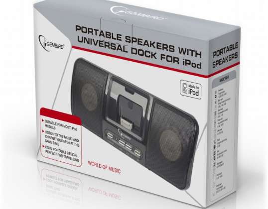 Gembird Speaker with Universal Dock for iPod iPhone 3/4/5/6 SPK321i