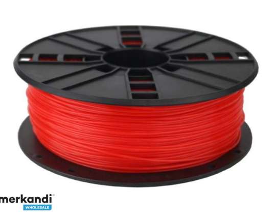 Gembird3 filamento ABS Rojo Fluorescente 1.75 mm 1 kg 3DP-ABS1.75-01-FR