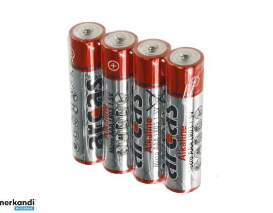 Batteri ARCAS Alkaline Micro AAA LR03 (32+4 stk.)