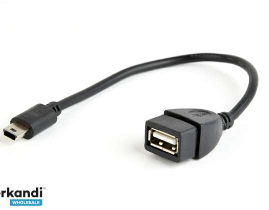 CableXpert USB OTG AF uz Mini BM adaptera kabelis 0,15 m A-OTG-AFBM-002