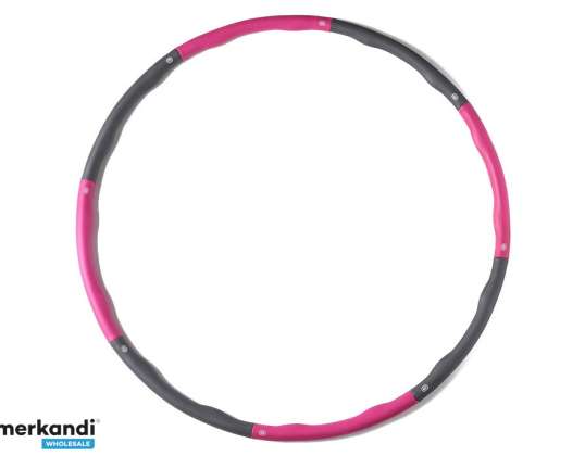 Skum hula hoop 95cm (pink-grå) 8-delt