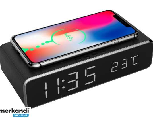 Gembird Digital Alarm Clock with Wireless Charging DAC-WPC-01