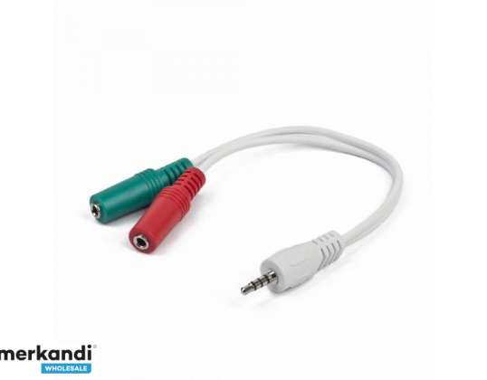 CableXpert 3.5mm 4-Pin Male to 3.5mm Female + Microphone CCA-417W