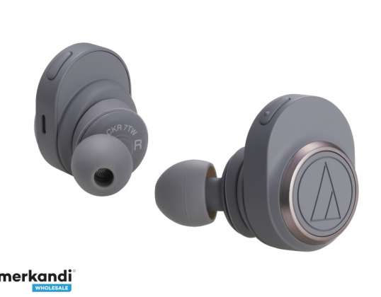 Audio-Technica ATH-CKR7TW - Slúchadlá - v uchu - Hovory a hudba - Sivá - Binaurálna - 0,3 m ATH-CKR7TW