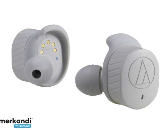 Audio-technica True Wireless IE sluchátka šedá - ATH-SPORT7TWGY